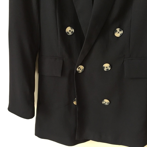 EDITOR PICK💋Dynamite Black Double Breasted Blazer - Picture 3 of 6